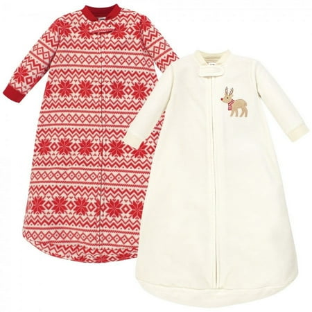 UPC: 0660168566970 | Hudson Baby Infant Long-Sleeve Fleece Sleeping Bag Reindeer 0-9 Months