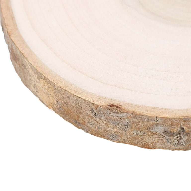 Round Rustic Poplar Wood Slices Centerpieces 12