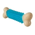 thumbnail image 4 of Mint Flavored Dog Bone Healthy Dental Chews with Gum Massaging Nubs Wood Infused (One 6 Inch Blue Bone), 4 of 7