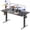 Black, variant on CONCETTA Electric Height Adjustable Desk, 55"x24" Ergonomic Sit Stand Workstation, One-Touch Lift Home Office Desk, Oak