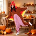 thumbnail image 5 of Unisex Adult Onesie Pajamas Animal 𝐂osplay 𝐂ostume One Piece Plush Sleepwear Homewear Wearable Onesies, 5 of 9