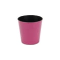 thumbnail image 2 of Contemporary Home Living 5.25" Pink and Black Round Tapered Planter, 2 of 3