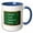Blue/White, variant on 3drose, Math - Mistakes Allow Thinking to Happen - Mathematics Teacher Student, 15oz Mug