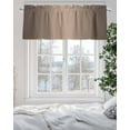 thumbnail image 5 of Dark Brown Valances for Windows Ombre Solid Color Gradient Modern Art Valance Rod Pocket Light Filtering Short Window Treatments Curtains for Kitchen Bathroom Living Room Bedroom, 42 x 12 Inch, 5 of 7