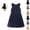 Blue, variant on Mfakffe Girls Sleeveless Pinafore Pleated Dress Vintage Academy Pleated Skirt Jumper Dress Fashion Uniform Vest Dress