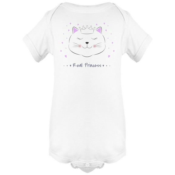Real Princess Cute Kitten Bodysuit Infant -Image by Shutterstock,  6 Months