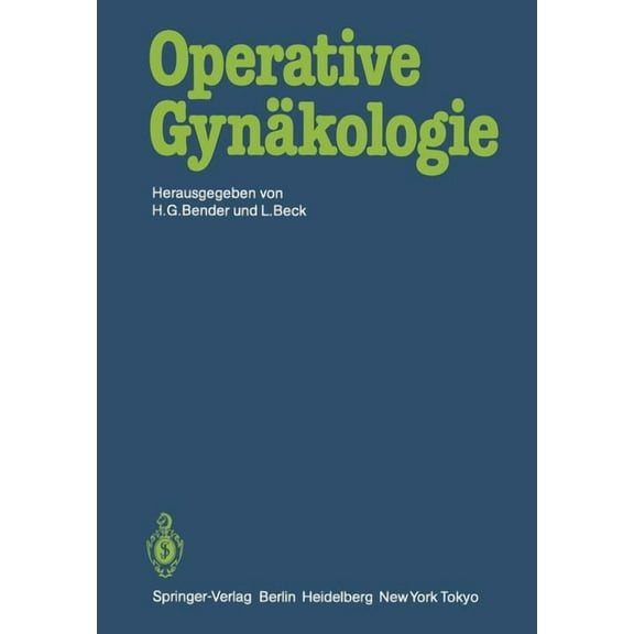 Operative Gynäkologie, (Paperback)