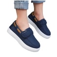 thumbnail image 5 of Girl Slip On Sneakers Hook and Loop Low Top Casual Walking Shoes School Comfort Footwear, 5 of 8