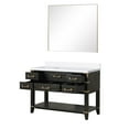 thumbnail image 3 of 48 In W X 22 D Black Oak Bath Vanity, Cultured Marble Top & 46 In. Mirror - Soft Close, 5 And Open Cabinet Shelf For Abundant Storage Alternatives Vanity With 5 Drawers Ample Possibilities, 3 of 4