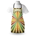 thumbnail image 3 of Vintage Rainbow Apron Carnival Advertisement Themed Colorful Lines and Stars Grunge Background, Unisex Kitchen Bib Apron with Adjustable Neck for Cooking Baking Gardening, Multicolor, by Ambesonne, 3 of 3