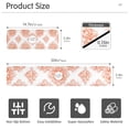 thumbnail image 2 of Orange Floral Design Decoration Kitchen Sink Splash Guard, Silicone Sink Faucet Mat Dry Out the Kitchen Bathroom, 2 of 7