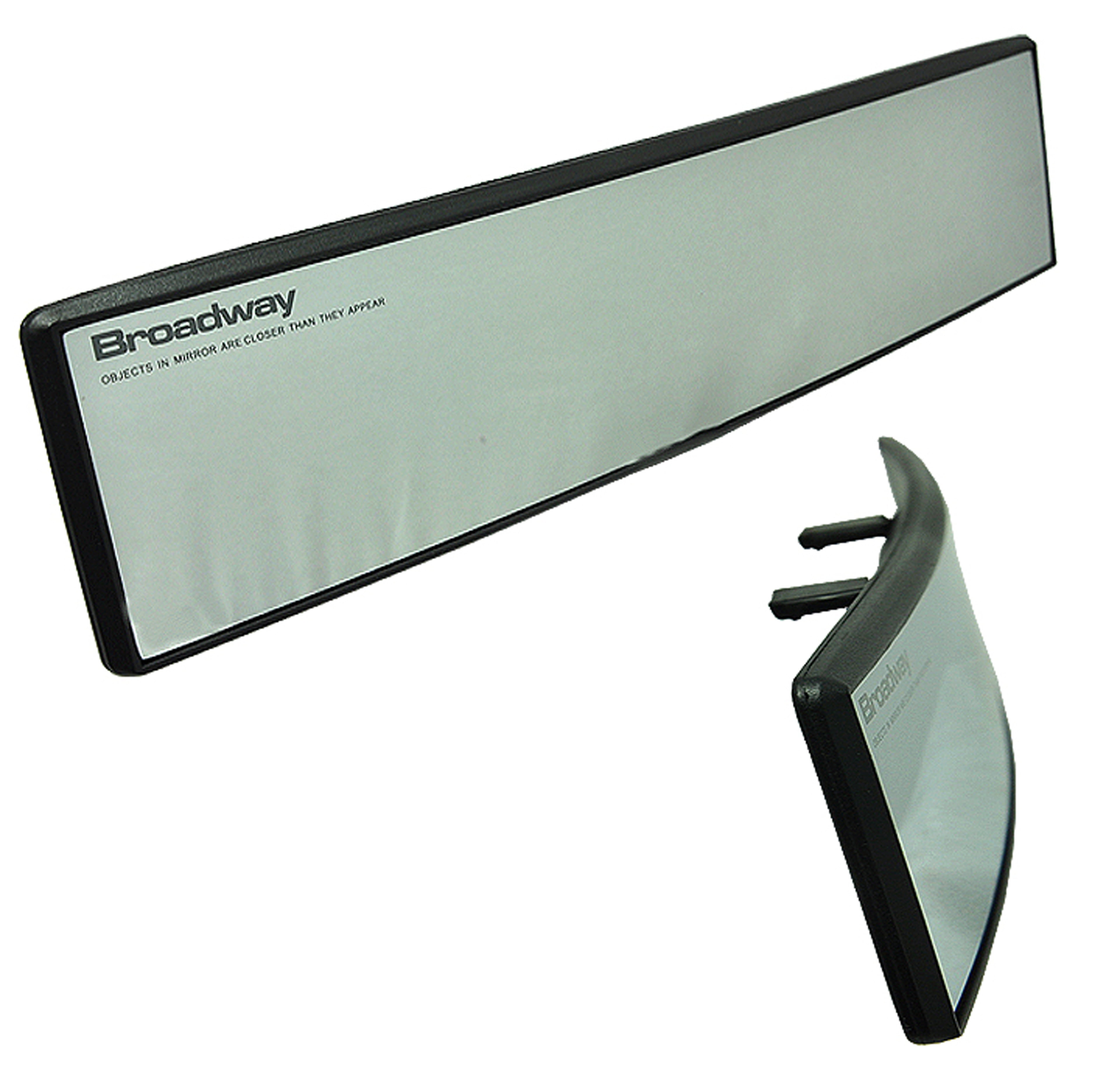 ICBEAMER Broadway 270mm 10.7 Type-A Clip On Universal Interior Rear View Blue Tint Flat Surface Mirror Sold