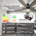 thumbnail image 4 of Ventilador de techo Vagizm 107 cm con luz y control remoto, 4 of 7