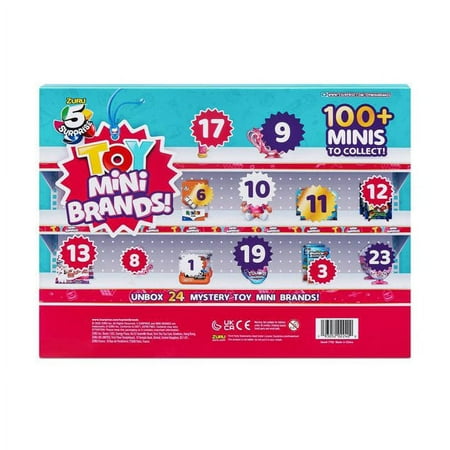 5 Surprise Mini Toys S1 Advent Calendar with 24 Surprises Christmas Countdown Toy