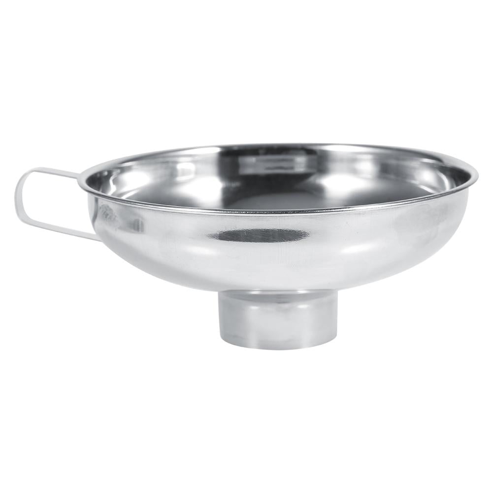 Entonnoir à Large Bouche en Acier Inoxydable, Outils de Cuisine pour Transfert Facile des Liquides et des Solides, Usage Domestique (S