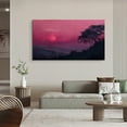 thumbnail image 3 of Mountain Wall Art Mountain Frame Art Purple Foggy Canvas art Framed wall art Painting For Livingroom Decor Office Bedroom Decoration, 3 of 7