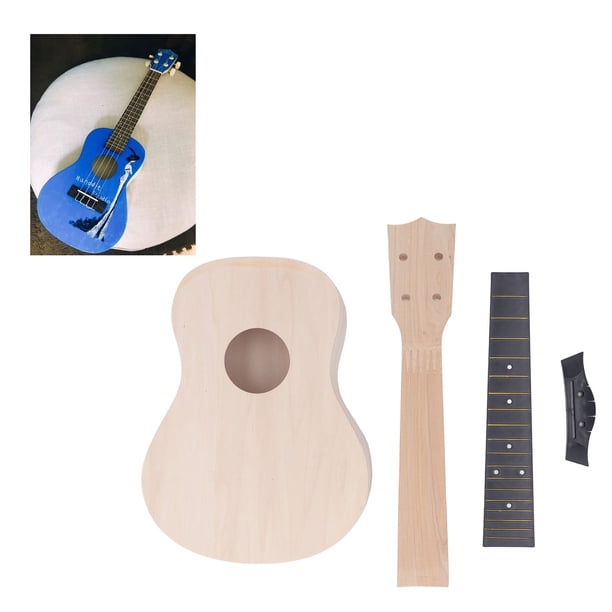 Kit de Construcción de Guitarra de Ukeleles, Aplicacia Amplia de Madera de Barra de Madera de Boticín de Bricolaje de Diatismo de Caoba Duradero 24 Pulgadas para Practicar