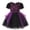 Purple, variant on Virmaxy Toddler Halloween Dress Spider Web Print Short Puff Sleeve Tulle Tutu Skirt Witch Costume for Fall Festival Sizes 2T-7T, Purple