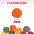 thumbnail image 2 of Uxcell Wool Felt Balls Beads Woolen Fabric 0.39" Orange for Home Crafts 20Pcs, 2 of 7