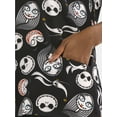 thumbnail image 3 of Nightmare Before Christmas Women's Graphic Scrub Top, Sizes S-3XL, 3 of 5