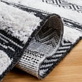 thumbnail image 5 of SAFAVIEH Augustine Maggie Striped Area Rug, Black/Ivory, 5' x 7'7", 5 of 11