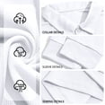 thumbnail image 6 of Trgacdwlo Mens Polo Shirt Breathable Long Sleeve Shirts for Men Quick Dry Moisture Wicking Golf Polo Shirt Men with Pocket White XL, 6 of 9