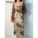 thumbnail image 1 of Darlingaga Vintage Fairycore Grunge Floral Print Maxi Dress Female Y2K Backless Straps Fashion Elegant Outfits Party Dress BeachXL Gao Jinjia LED, 1 of 1