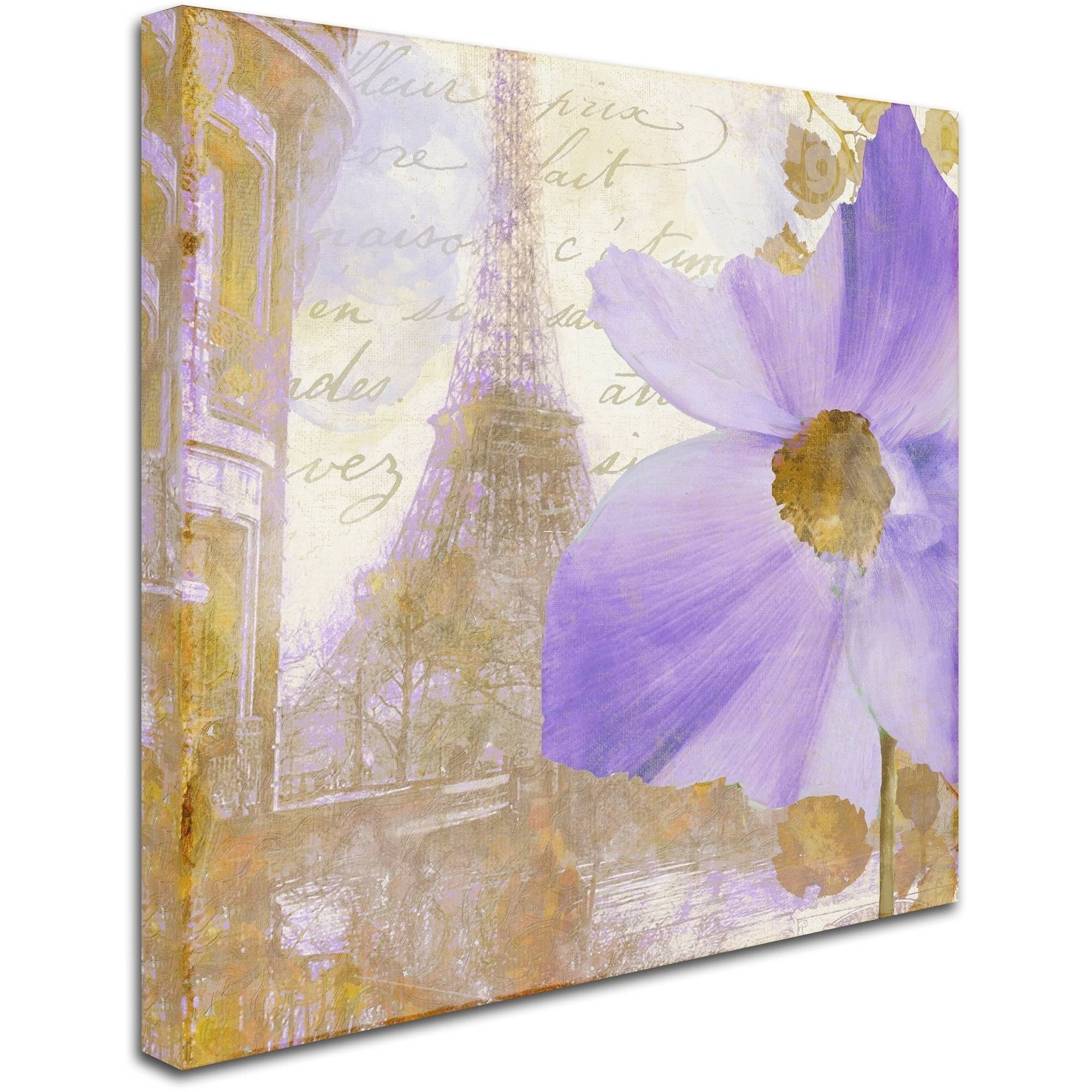 Trademark Fine Art "Purple Paris I" Canvas Art by Color Bakery