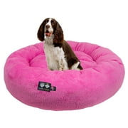 Bessie and Barnie Ultra Plush Deluxe Comfort Pet Dog & Cat Pink Snuggle Bed