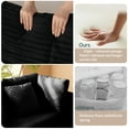 thumbnail image 4 of SEENYOO 135.5" Cloud Couch,Boneless Sectional Sofa for Living Room,Black U Shaped Couch with Chaise,6-Seater,Corduroy Fabric,Freely Configurable Layout, 4 of 17