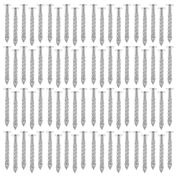 unbranded 100 Pcs Carpet Nails for Stairs Fasteners Stucco Screw 6.40X1.30X1.30CM Silver
