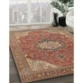 thumbnail image 3 of Ahgly Company Machine Washable Indoor Rectangle Traditional Brown Red Area Rugs, 2' x 5', 3 of 7