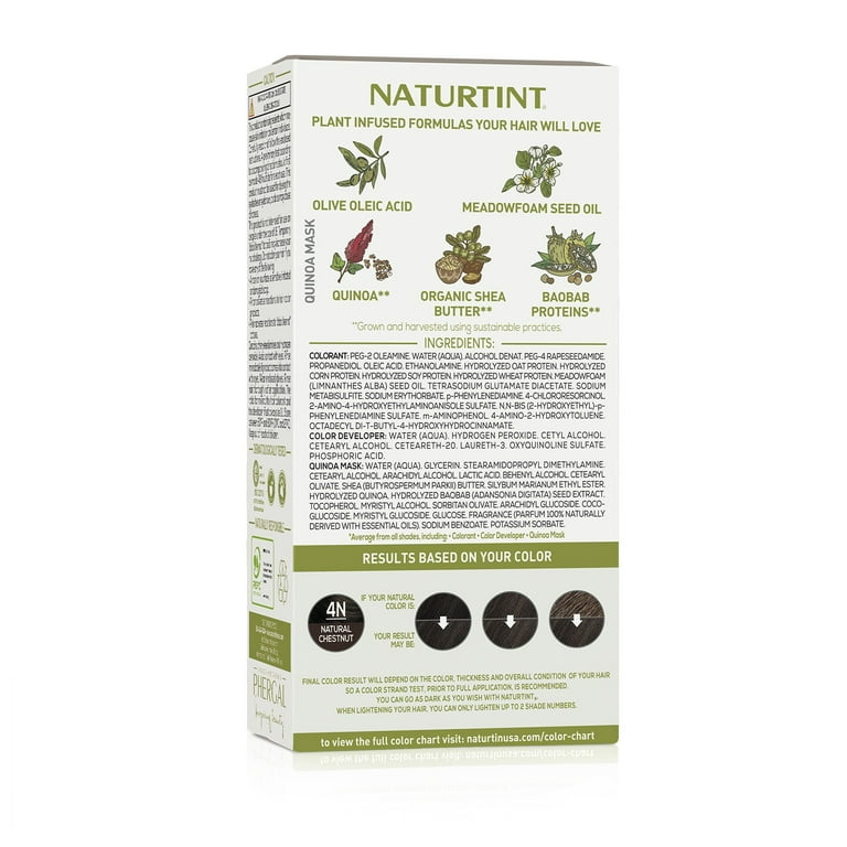 Naturtint Permanent Hair Color 4N Natural Chestnut (Packaging may