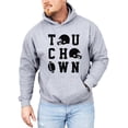 thumbnail image 6 of Touchdown Football Hoodie Distressed Game Day Tailgate Pullover Sweatshirt, Gray, M, 6 of 8