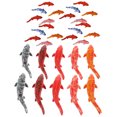 thumbnail image 1 of KAKOWELY 30 piezas de carpas artificiales de lujo, adornos de peces falsos para acuario, decoración de pecera, 1 of 4
