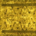 thumbnail image 1 of Ahgly Company Indoor Square Abstract Yellow Modern Area Rugs, 3' Square, 1 of 4