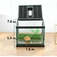 thumbnail image 2 of CRAPELLES Small Glass Frog Black Terrarium Kit, 7.8x7.8x5.9'' for Tadpole, Amphibians, Insects Enclosure (excluding Animals), 2 of 7