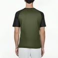 thumbnail image 5 of Homeyce Men's Henley Shirts Short Sleeve Raglan Shirts Button Crewneck T-Shirt Basic Lightweight Summer Tops,Green S, 5 of 5