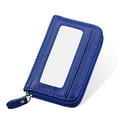 thumbnail image 1 of Laklulu Cartera pequeña de cuero para mujer, monedero con cremallera para mujer, cartera con tarjetero con bloqueo RFID, funda para múltiples tarjeteros, 11,5*7,5 cm, 1 of 5