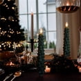 thumbnail image 6 of Tkrady Flameless Taper Candles, Christmas Tree Candles with Remote, Battery Operated Candlestick, Flickering LED Christmas Candlesticks 9.7Inch, 6 of 7