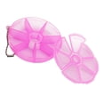 thumbnail image 5 of Miangastore Round 7 Days Pill Box Organizer for Medicine Travel Pill Case Container Weekly Holder (Pink), 5 of 5