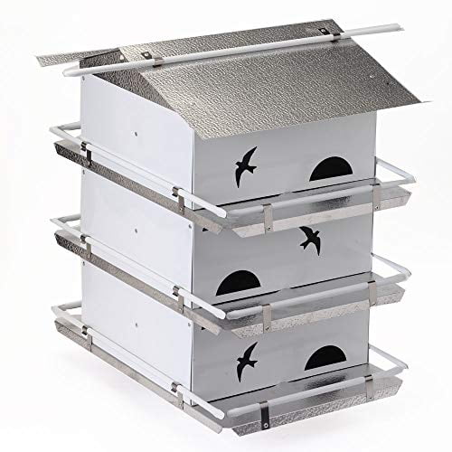 Details about   4-Floor-16 Room Purple Martin House with Starling Resistant Holes 