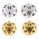 thumbnail image 2 of Paquete de de 20 caras D20 de aleación de zinc, cobre y plata para RPG MTG DND, accesorios de , accesorios DIY Hugo Dados de juego de 20 lados, 2 of 10