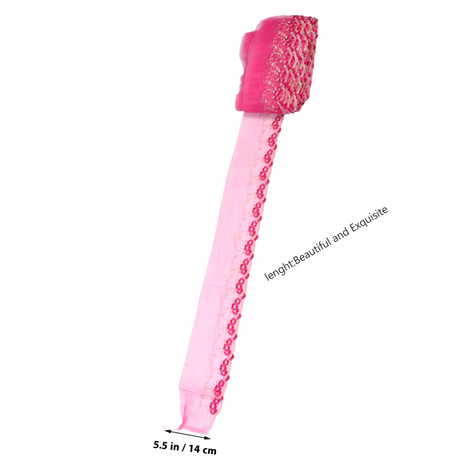 AURARMLET Rosy Lace Ribbon Fabric Trim for Fashionable Sewing and DIY Scrapbook Accessories