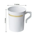 thumbnail image 5 of BalsaCircle 8 pcs Disposable Plastic Cups with Trim for Wedding Reception Party Buffet Catering Tableware Creative Food Display, 5 of 5
