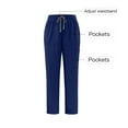 thumbnail image 4 of Men Cargo Scrub Pants Classic Straight Leg Fit Multi Pockets 4 Way Stretch Anti Wrinkle Moisture Wicking, 4 of 7