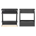 thumbnail image 4 of Estante de almacenamiento colgante magnético plegable multifuncional para refrigerador (negro), 4 of 12