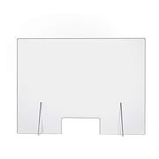 Marabell Clear Countertop Free-Standing Acrylic Sneeze Guard- 40" W x 30" Hâ¦