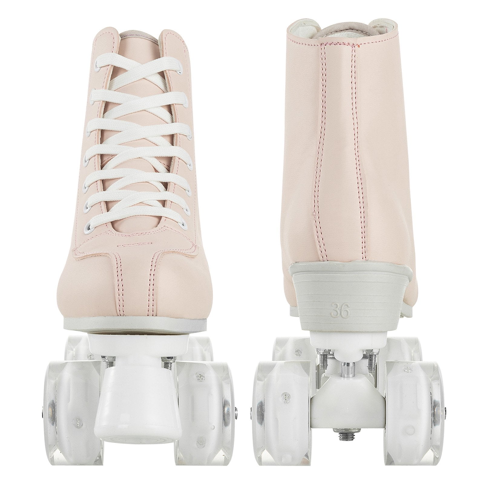 EONROACOO Pink Roller Skates for Women Girls, Adult Teen Light up Quad Skates(Women 7/Men 5.5)