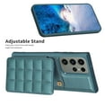 thumbnail image 6 of Dteck for Samsung Galaxy S21 Plus Card Holder Back Case with Pockets, Premium PU Leather ID Cash Credit Slots Magnetic Kickstand Flip Folio Slim Hard Protective Cover, green, 6 of 7